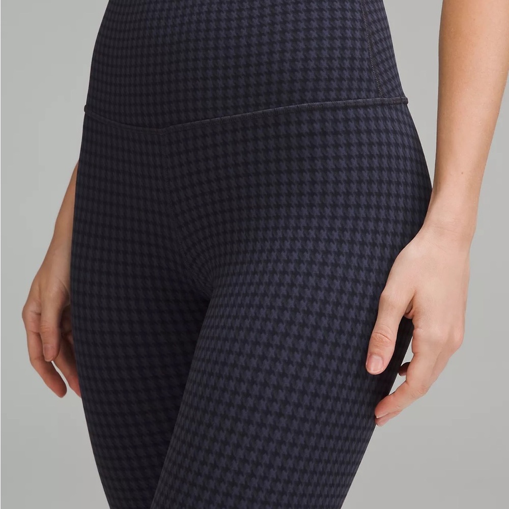 Lululemon Align High Rise Pant Legging 28” Micro Houndstooth Blue Multi NWT